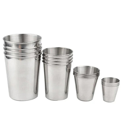 Stainless Steel Insulated Tumbler Set - Wine/Coffee/Beer Mugs for Camping & Travel