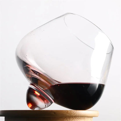 Artisan Swirl Wine Glass - Hand Blown Crystal Stemware for Enhanced Aroma and Flavor